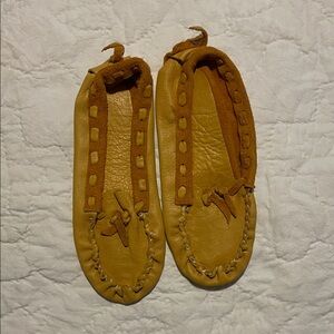 Tan Leather Moccasins